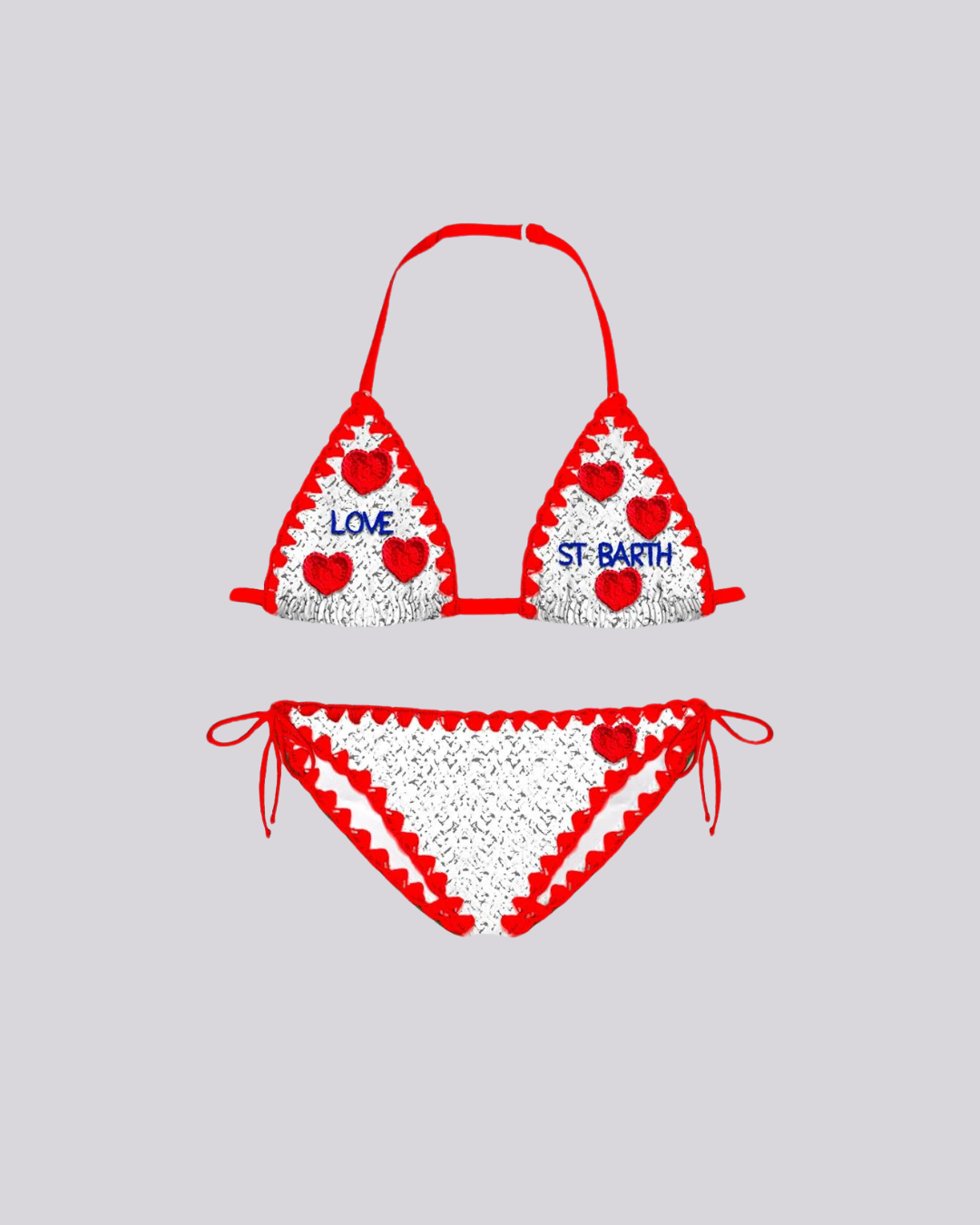 Bikini da bambina con cuori