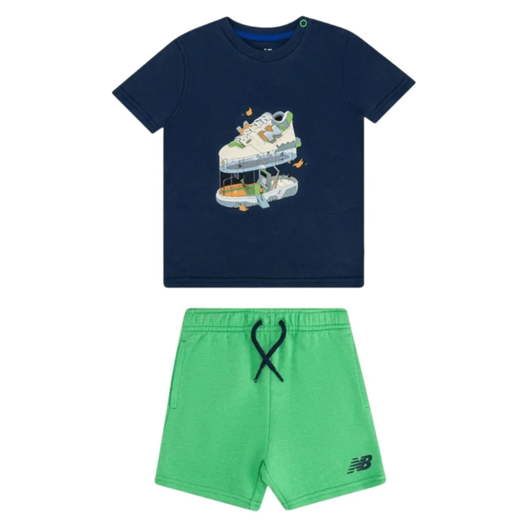 Set New Balance  blu verde baby