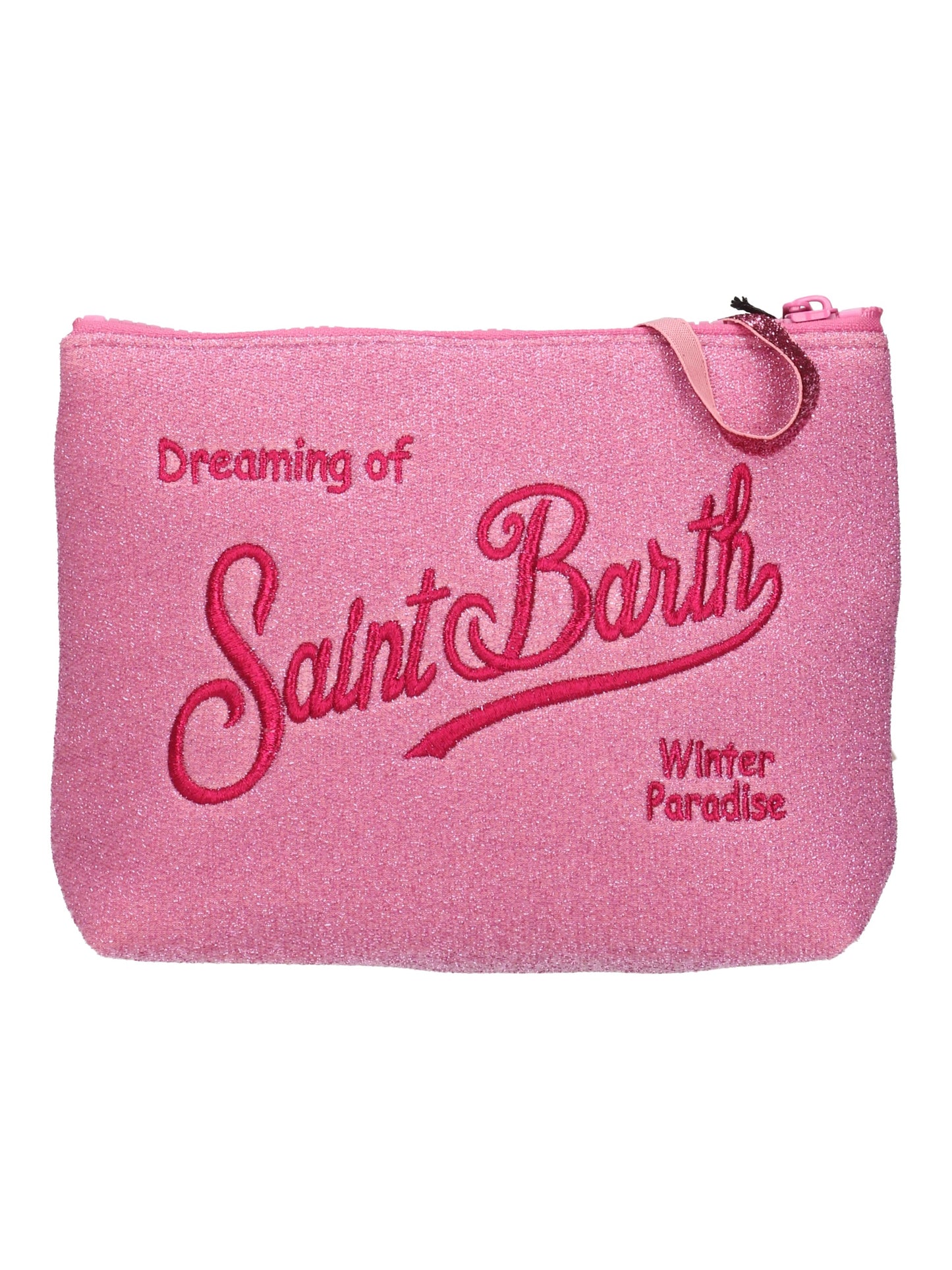 pochette Saint Barth - Aline W LUREX 21 EMB rosa