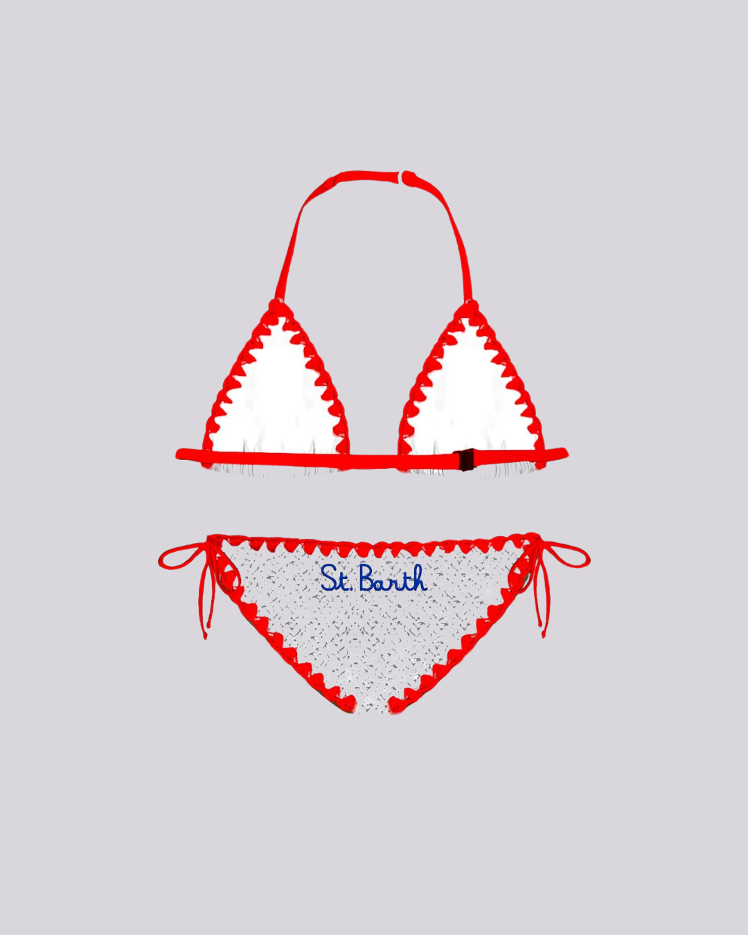 Bikini da bambina con cuori
