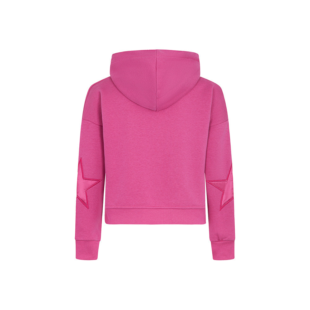 Felpa Cappuccio Bimba Fuxia