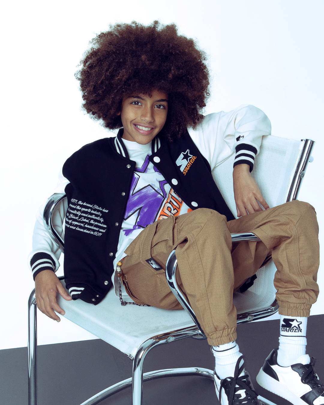 VARSITY JACKET 1220 UB ST BIMBO NERO