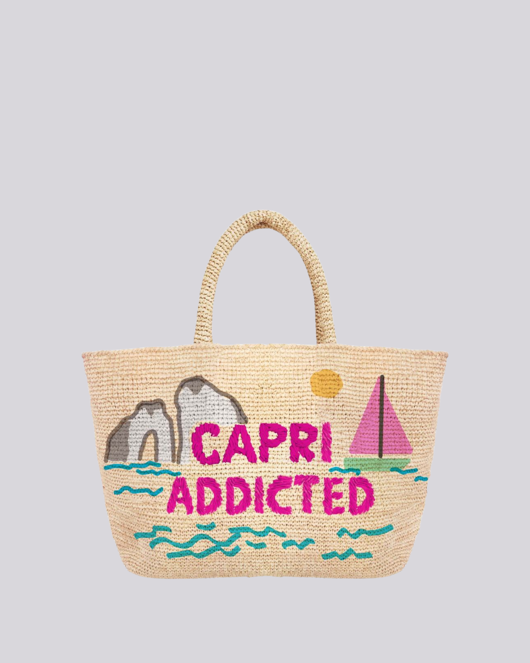 Borsa RAFFIA BEACH MID CAPRI ADDICT 11 EMB