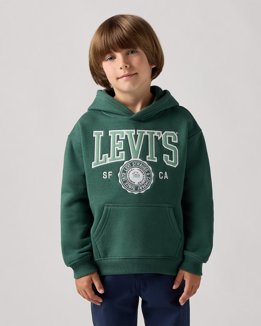 Felpa con cappuccio Levi's® Bambino verde – Piccoli Amici Sport
