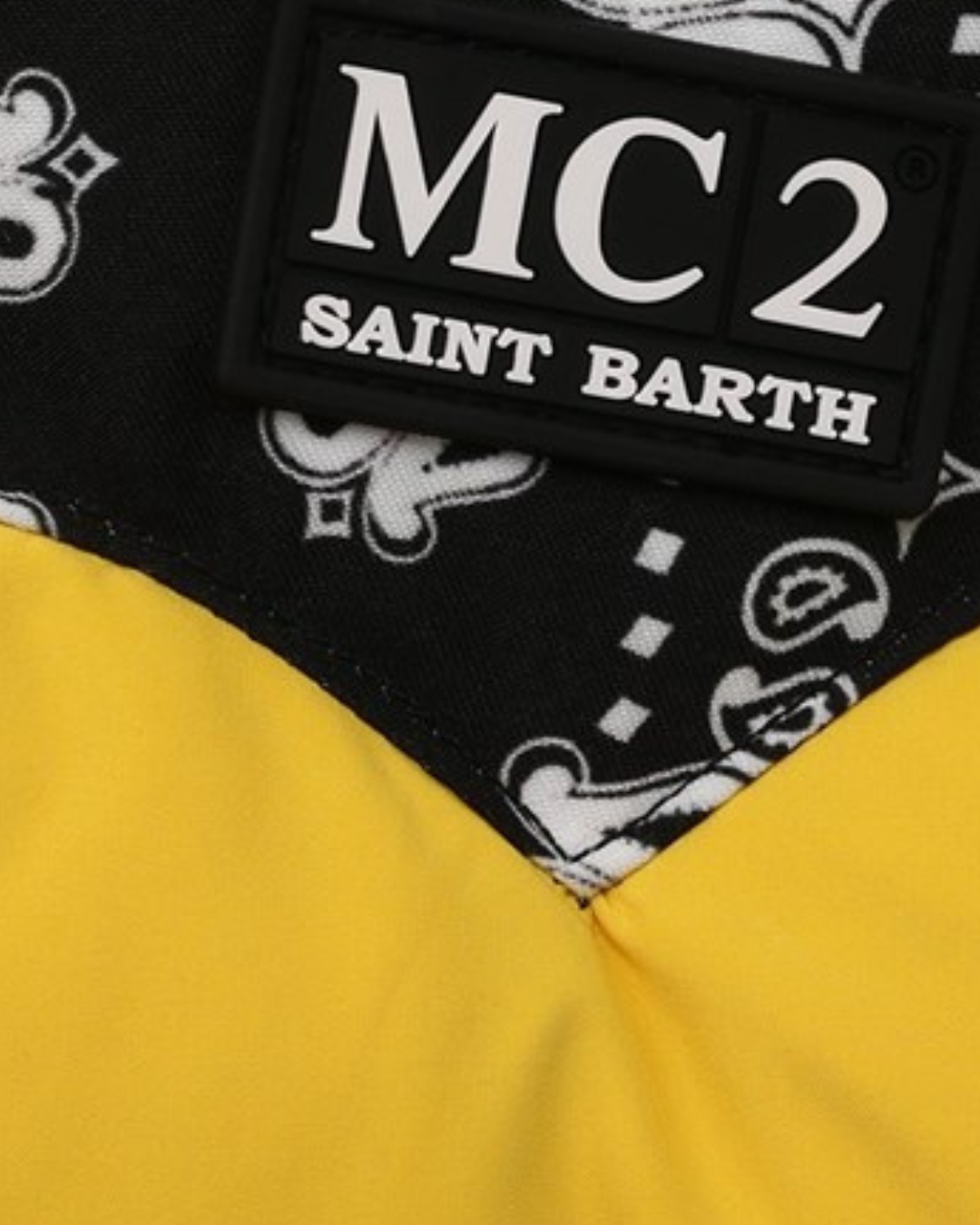 Mc2 Saint Barth Piumino da bambino imbottito con cappuccio e stampa bandana