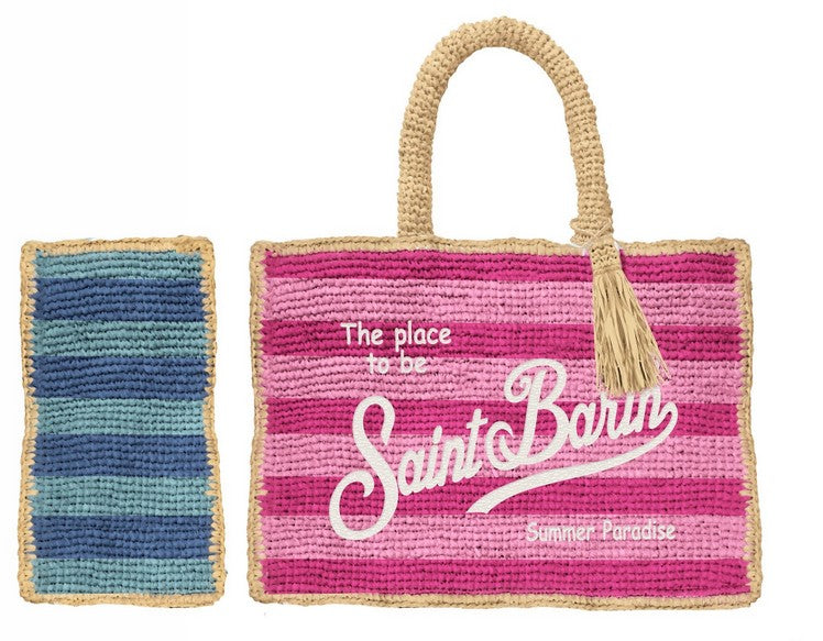borsa COLETTE RAFFIA STRIPES MULTIC 2132 EMB