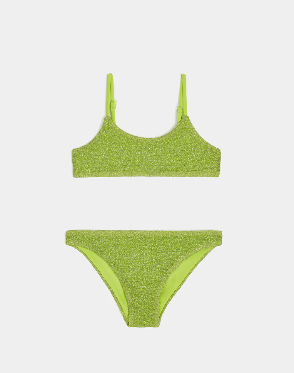 BIKINI CON TOP A FASCIA E SLIP FISSO