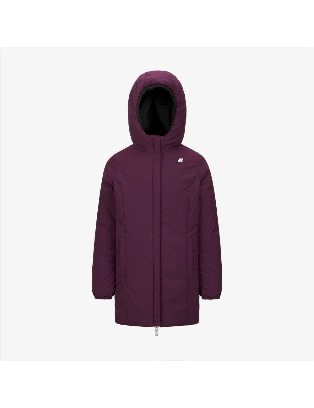K-WAY GIACCA invernale P. DENISE ST WARM REVERSIBLE black violette
