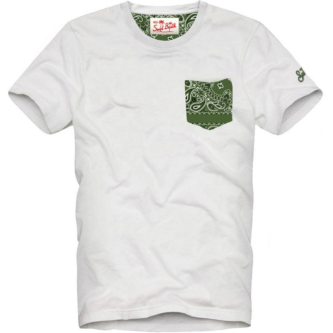 T-SHIRT KEA BANDANNA ROUND bianca ///