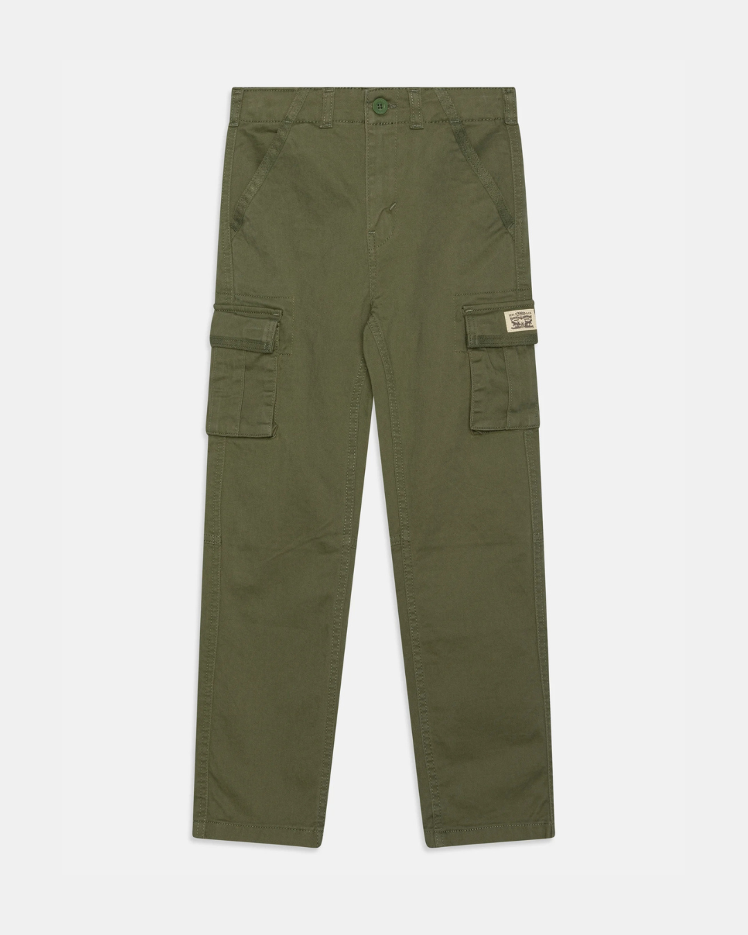 Levi's pantalone cargo bimbo verde quadrifoglio
