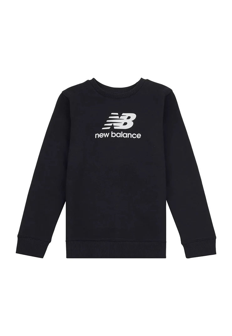 New Balance felpa garzata bambino - nera