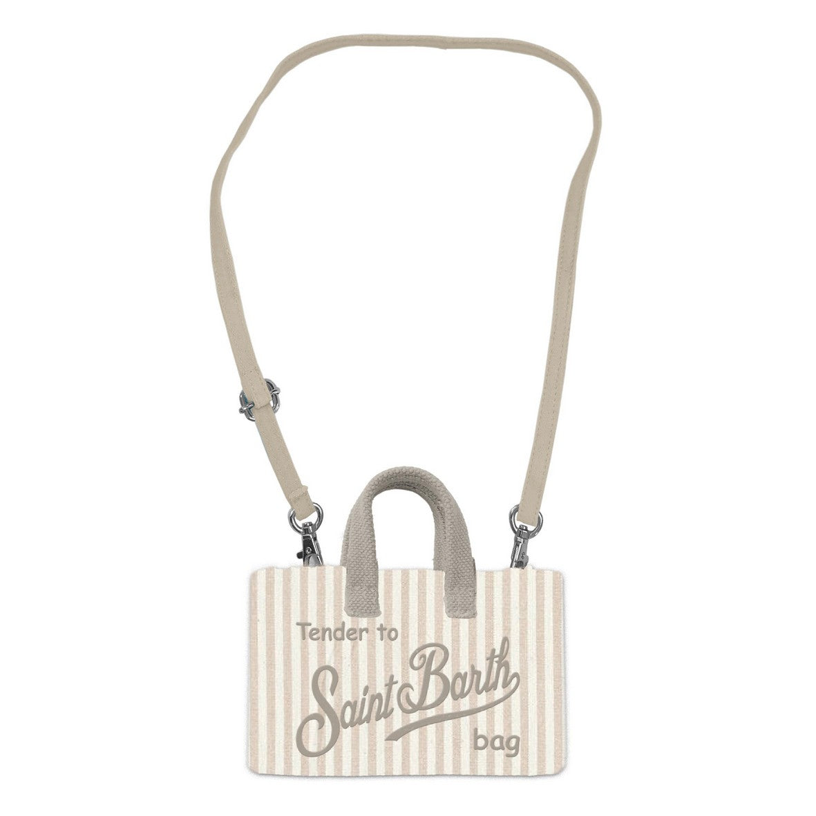 Porta Smartphone in lino - bianco beige