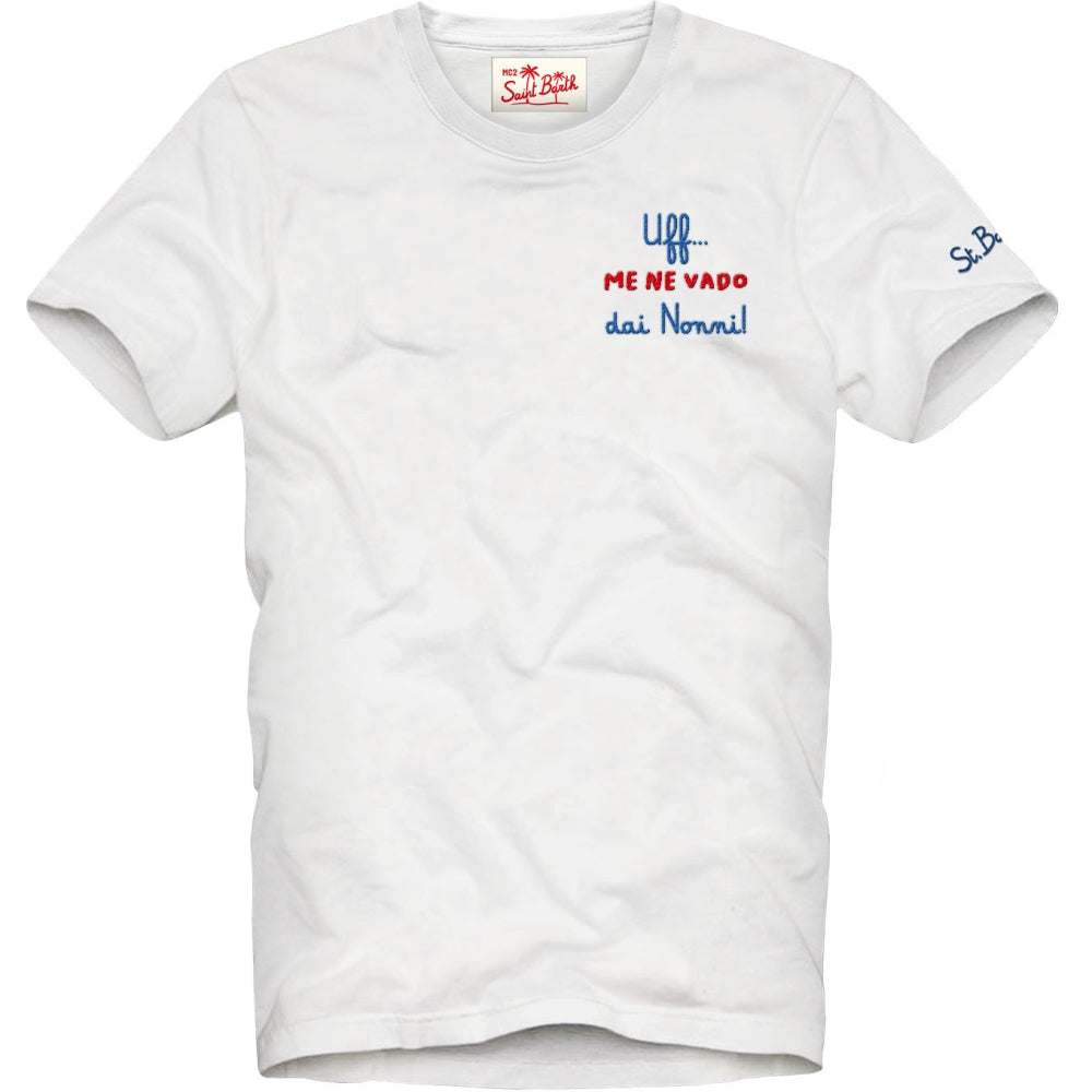 t-shirt VADO DAI NONNI bianca / ///