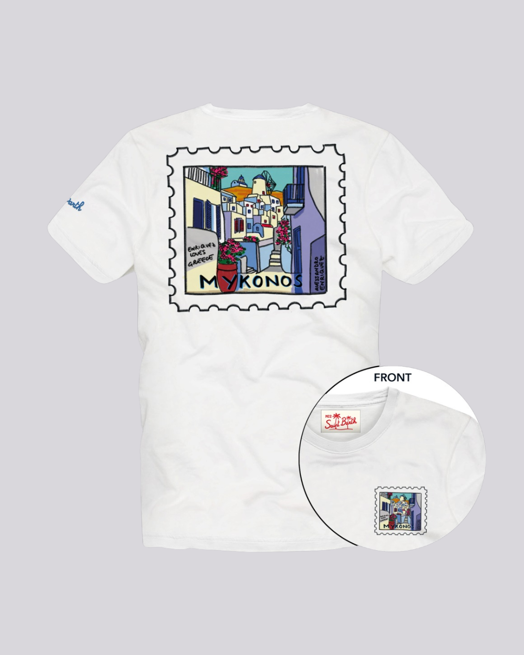 T-shirt da bambino Postcard Mykonos
