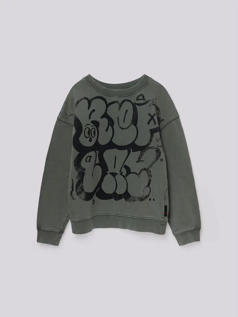 Felpa girocollo Replay verde militare