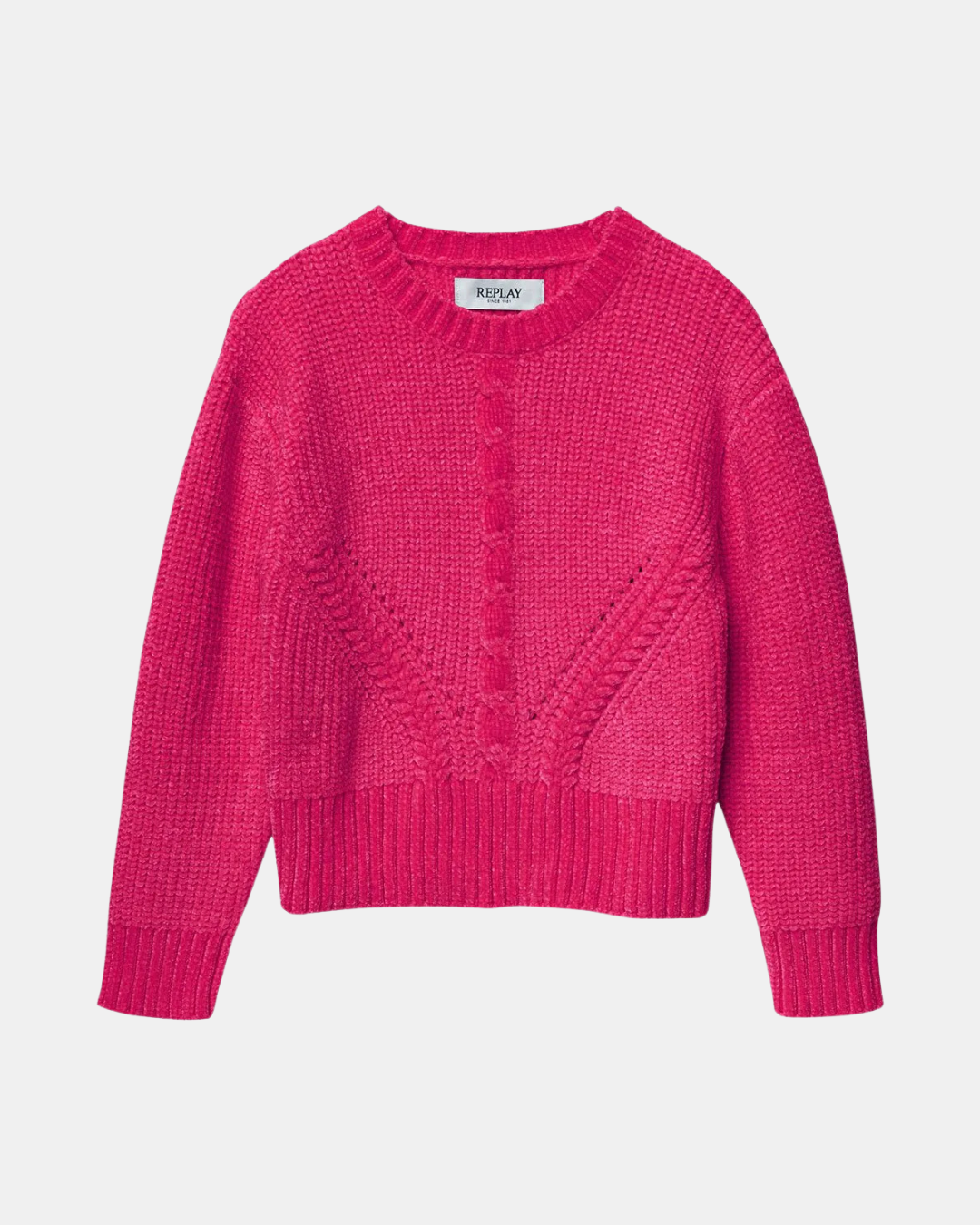 REPLAY MAGLIONE GIROCOLLO IN CINIGLIA FUXIA – Piccoli Amici Sport