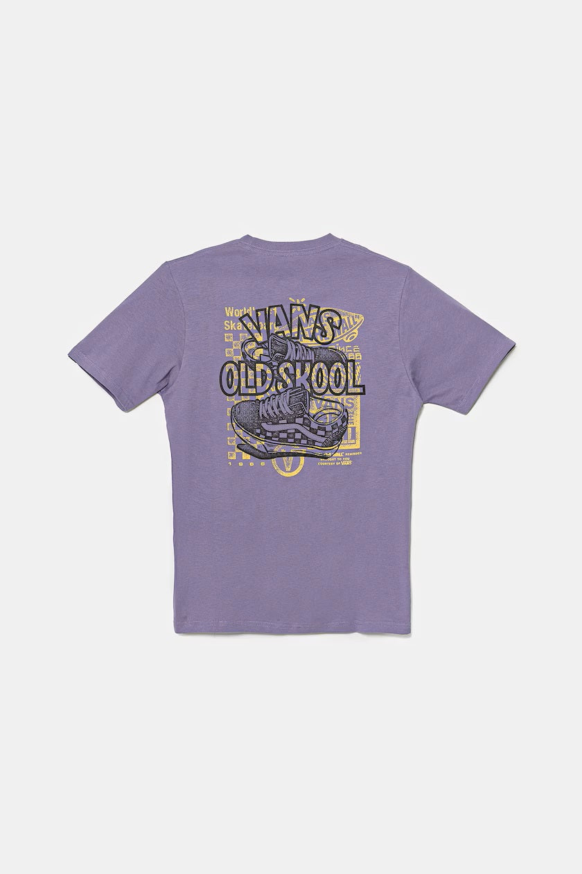 T-shirt Vans Bambina manica corta viola