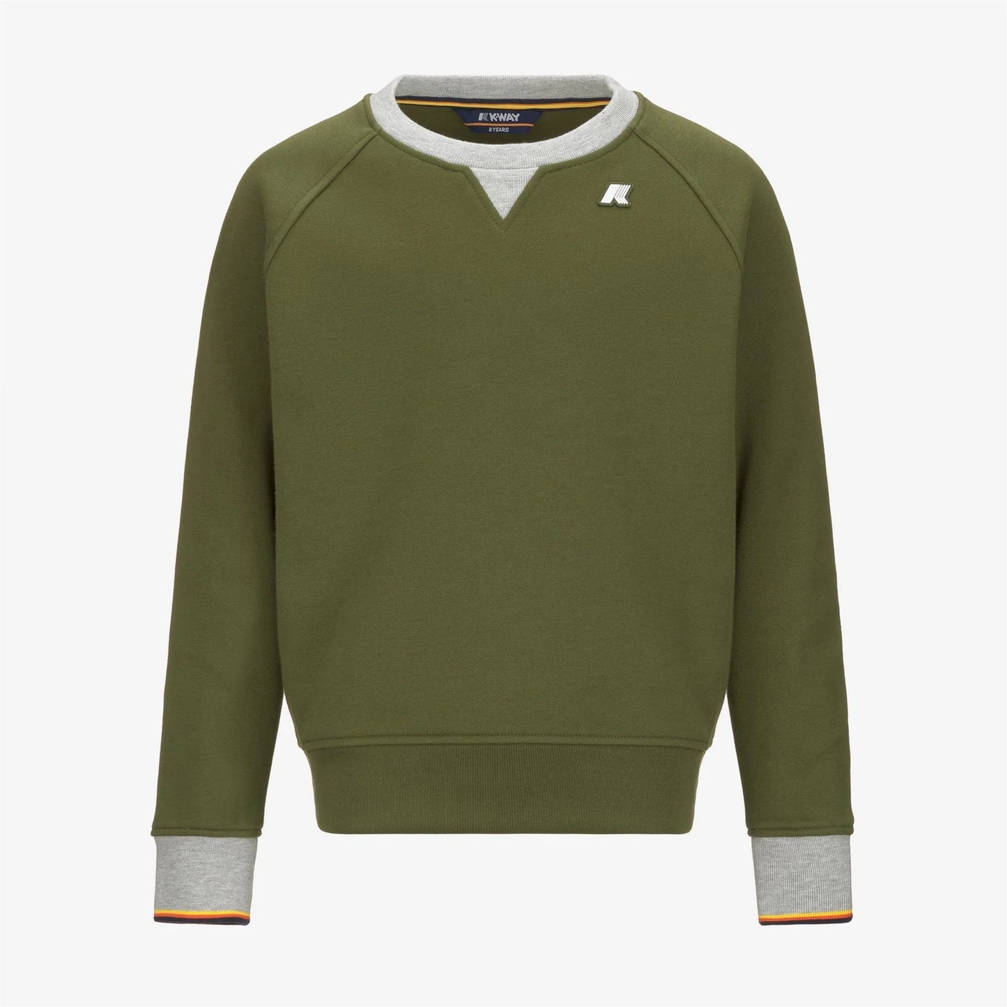 K-WAY FELPA girocollo P. BAPTISTE STRIPES verde
