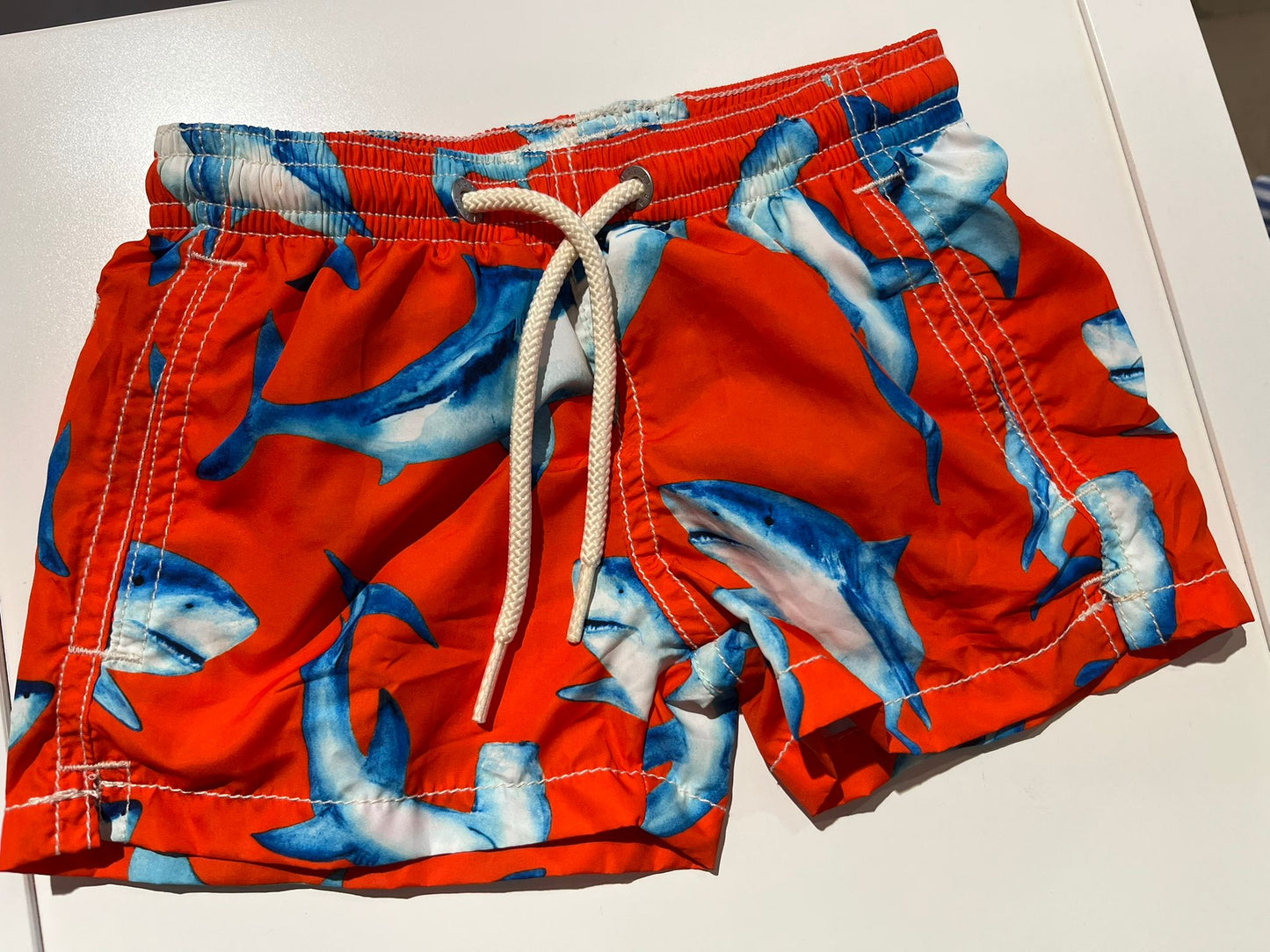 Saint Barth costume da bagno Boxer Blue Shark Rosso