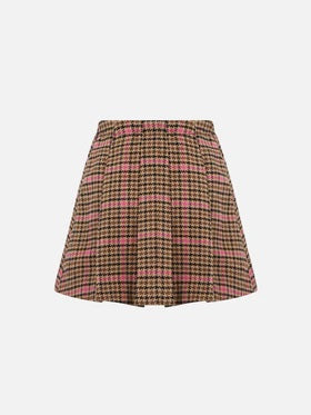 Sainth Barth Gonna da bambina BEIGE pied de poule 1125