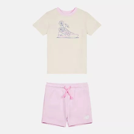 Set New Balance beige rosa baby