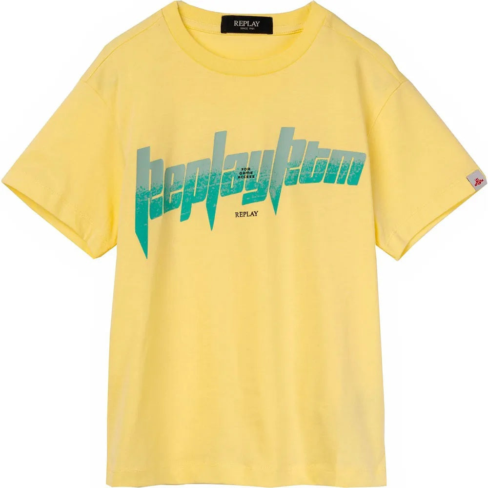 T-SHIRT Replay Maglietta a maniche corte gialla