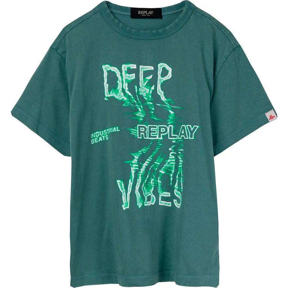 T-SHIRT Replay Maglietta a maniche corte verde