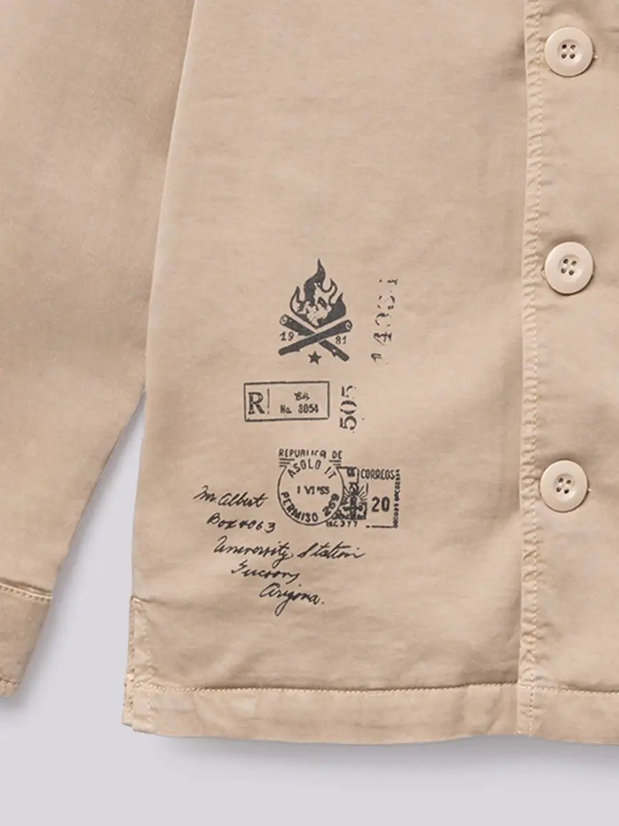Overshirt in Garbardina Stretch Replay