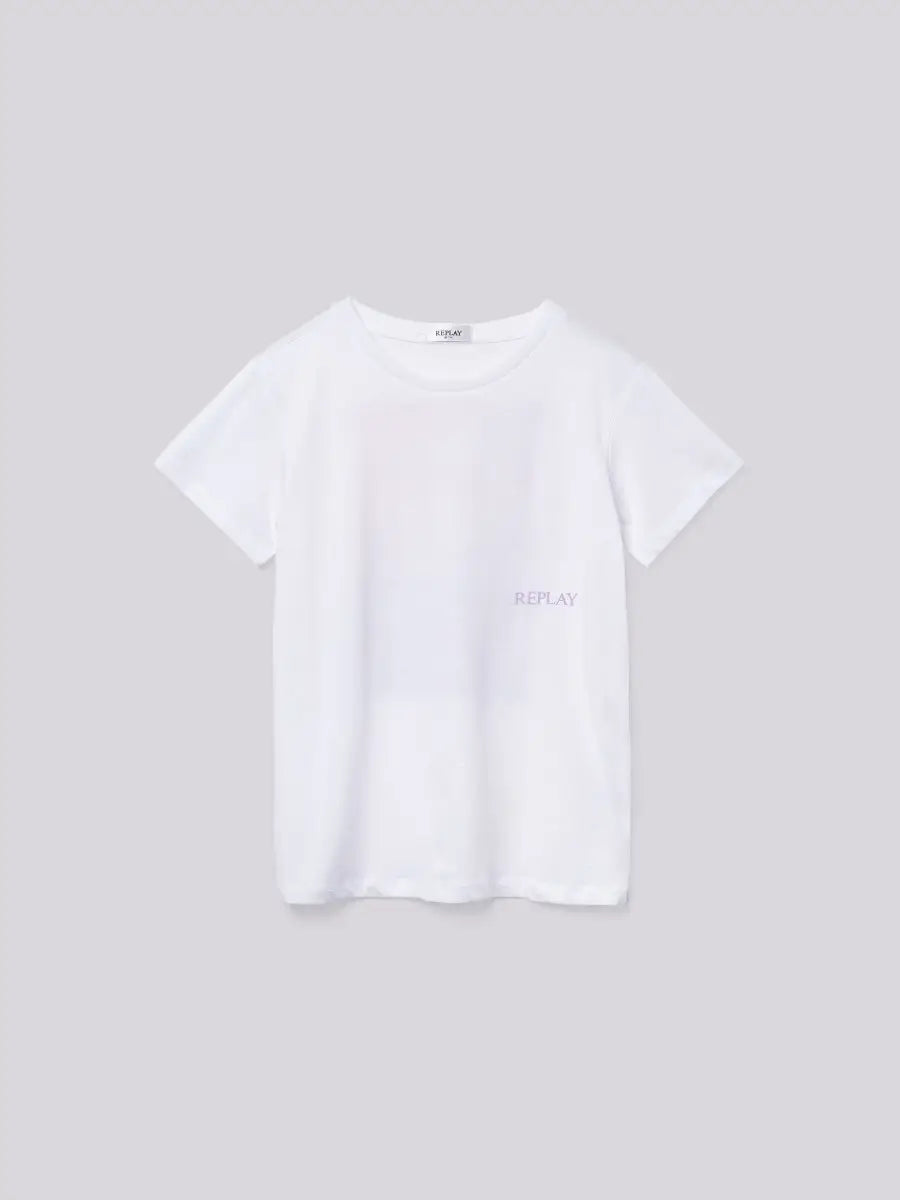 T-shirt in Jersey con Stampa
