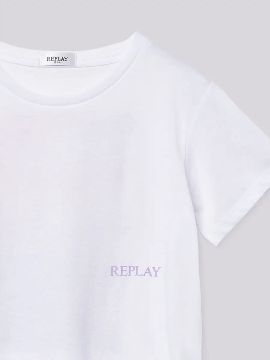 T-shirt in Jersey con Stampa