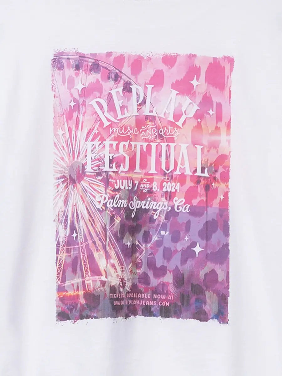 T-shirt in Jersey con Stampa
