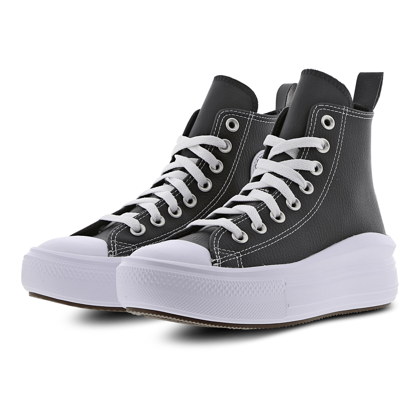 Scarpe Converse CTAS Move Platform HI pelle nera