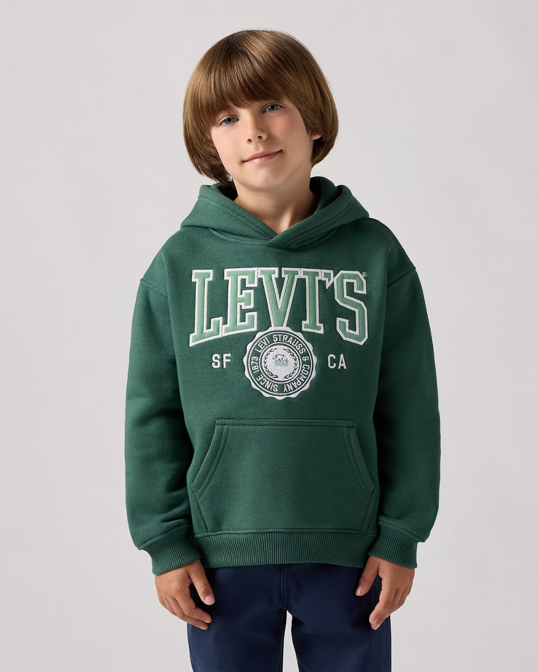 Felpa con cappuccio Levi's® Bambino verde