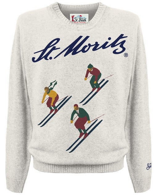 Maglia girocollo Bimbo Saint Barth ST MORITZ SKI