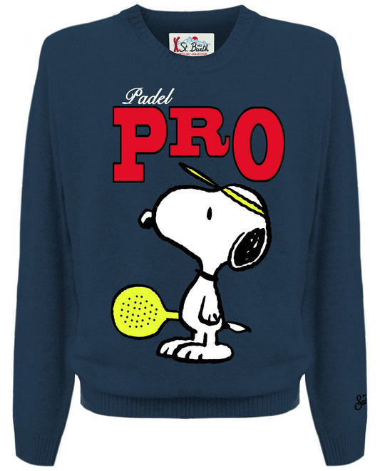 Maglia girocollo bambino Saint Barth Snoopy Padel