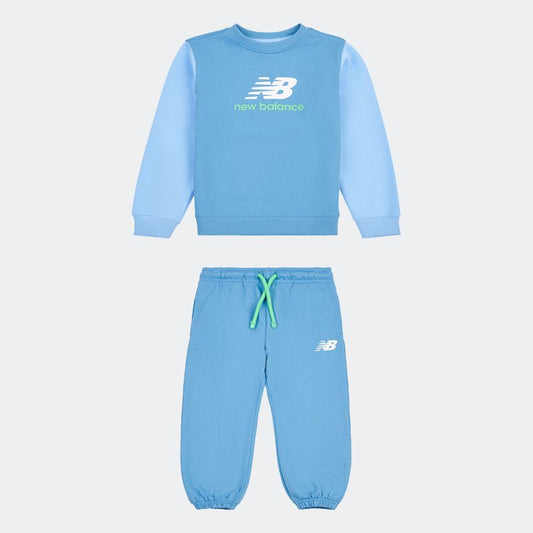 new balance Tuta Baby  garzata celeste