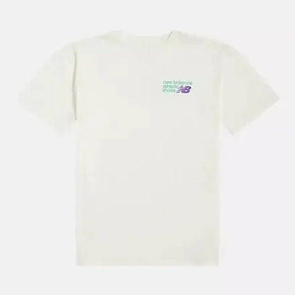 T-shirt M/M con stampa NEW BALANCE bianca