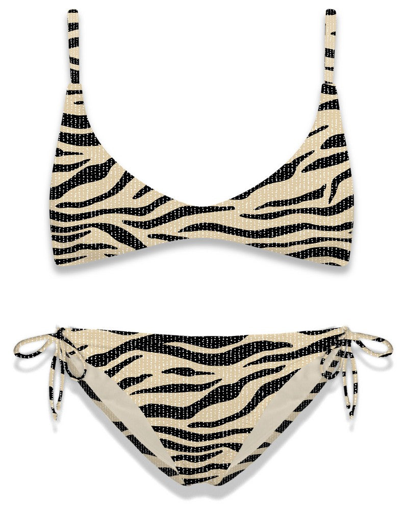 Bikini da bambina LUREX ZEBRA