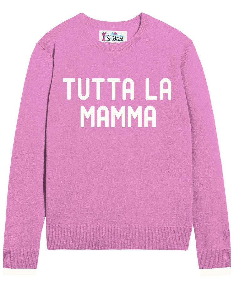 Maglia girocollo bambina Saint Barth Tutta la mamma