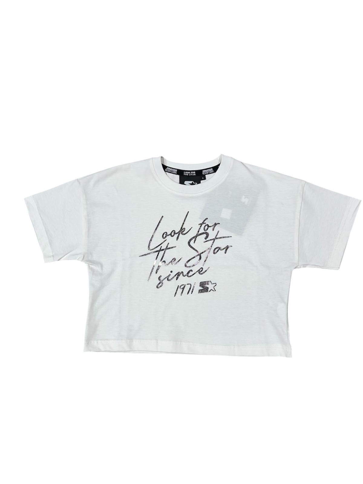 STARTER  Maglia M/M Bambina bianca
