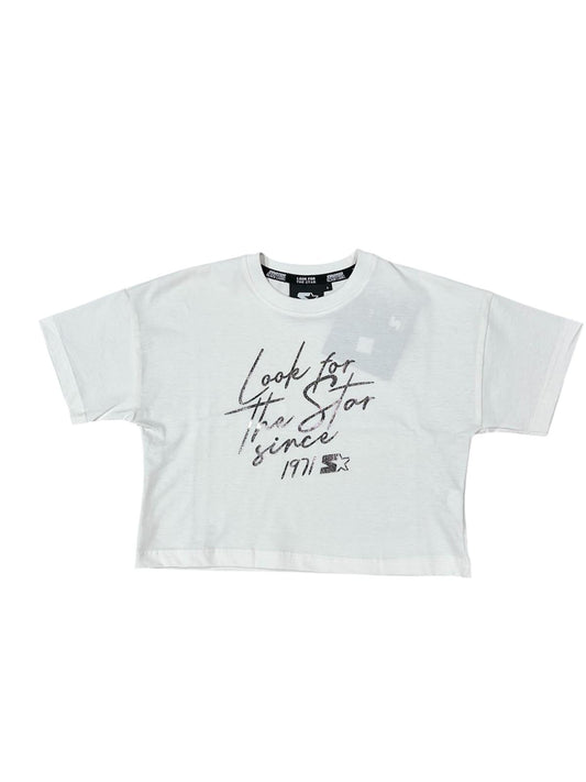 STARTER  Maglia M/M Bambina bianca