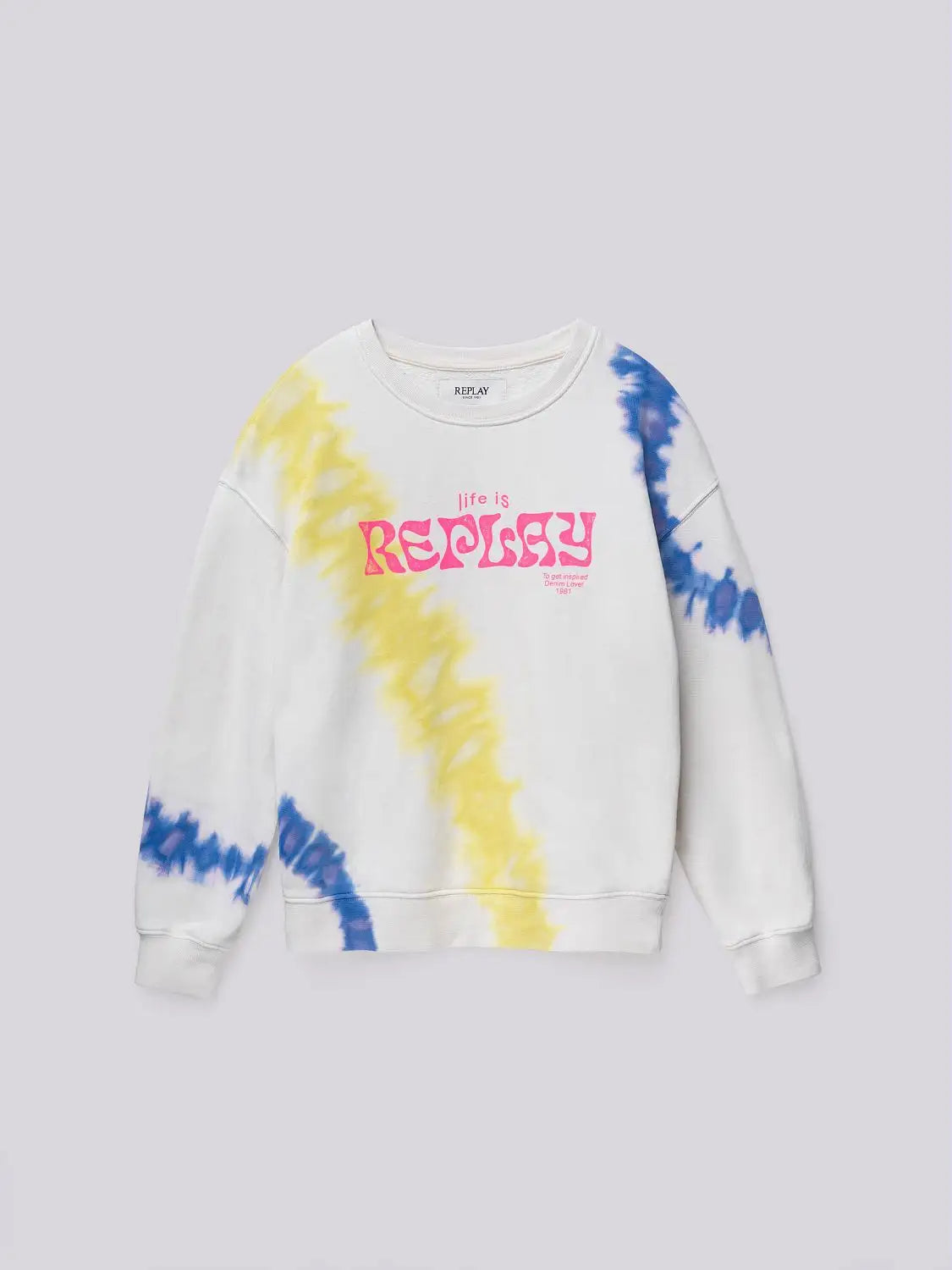 Felpa Replay LOOSE FIT TIE-DYE