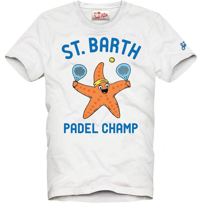 t-shirt STARFISH POP CHAMP 01N bianca