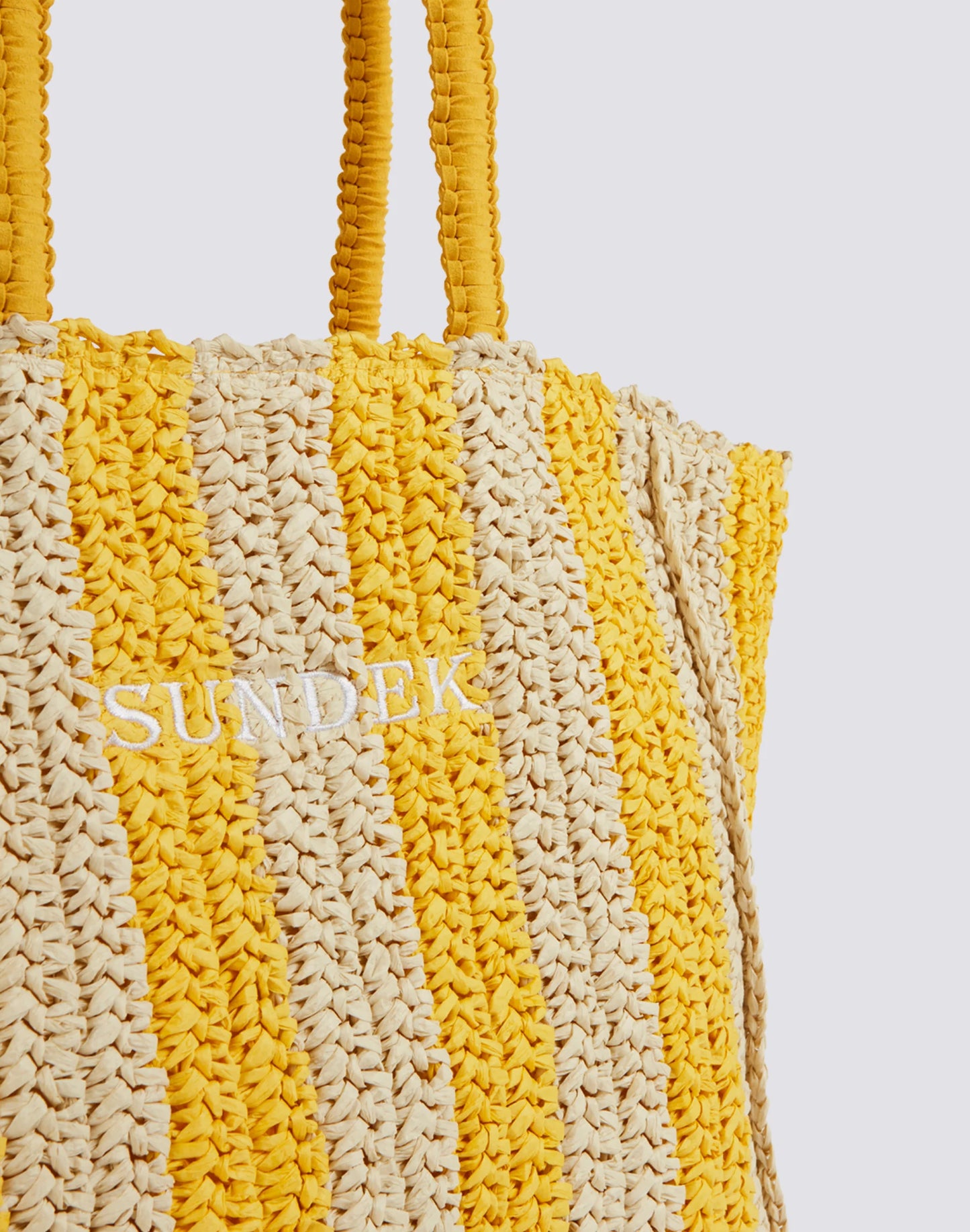 CHOU STRAW BAG 12300 BUTTERCUP