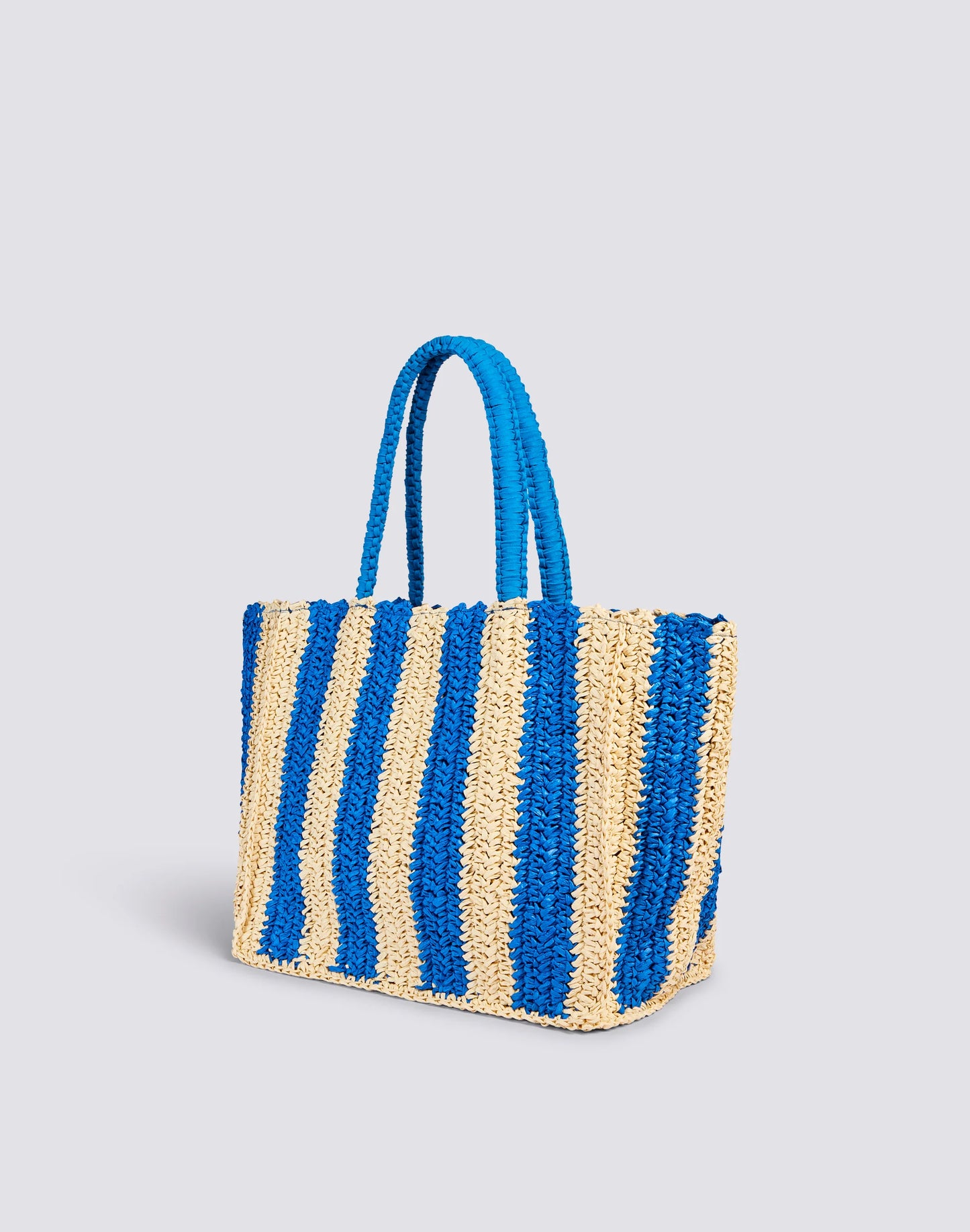 CHOU STRAW BAG 00100 SAPPHIRE