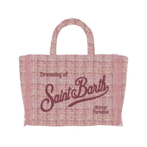 borsa VANITY MINI CLASSIC TWEED 21 EMB rosa