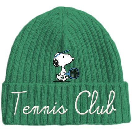 cappello Saint Barth verde SNOOPY TENNIS CLUB