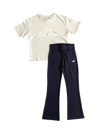 Completino New Balance bimba BEIGE NERO