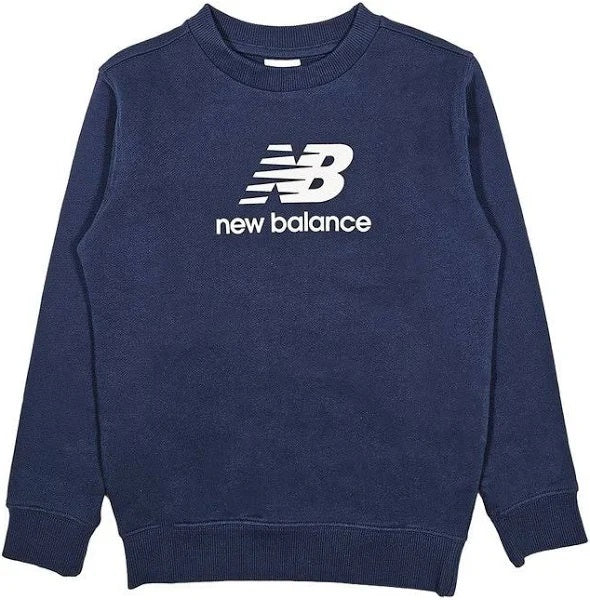 New Balance felpa garzata bambino - Blu