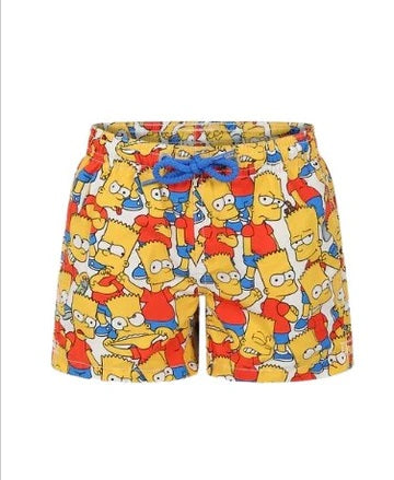 Saint Barth costume da bagno Boxer Simpson giallo